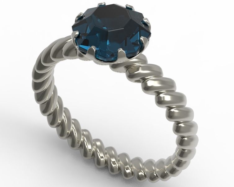 Finger Ring-01 3D print model_16