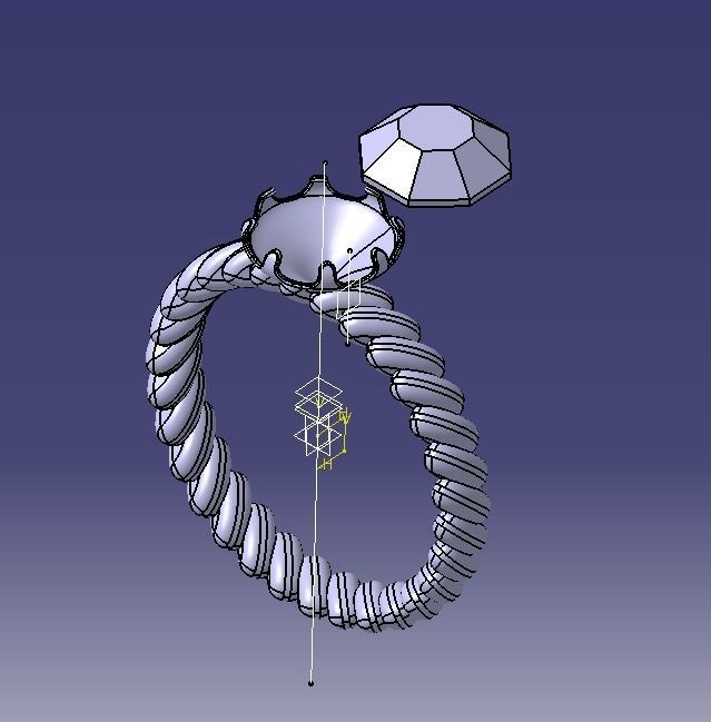 Finger Ring-01 3D print model_64