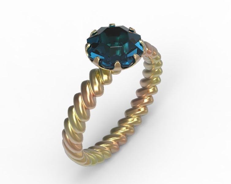 Finger Ring-01 3D print model_39