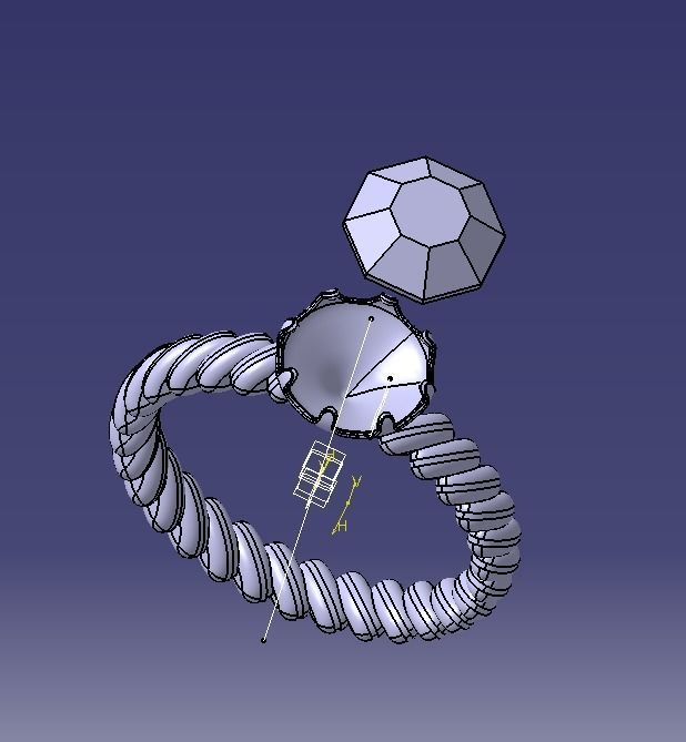 Finger Ring-01 3D print model_66