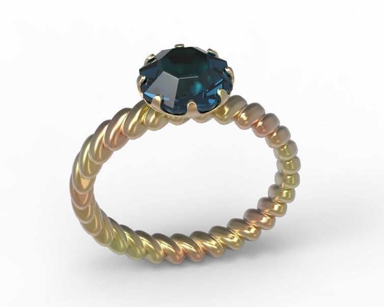 Finger Ring-01 3D print model_36