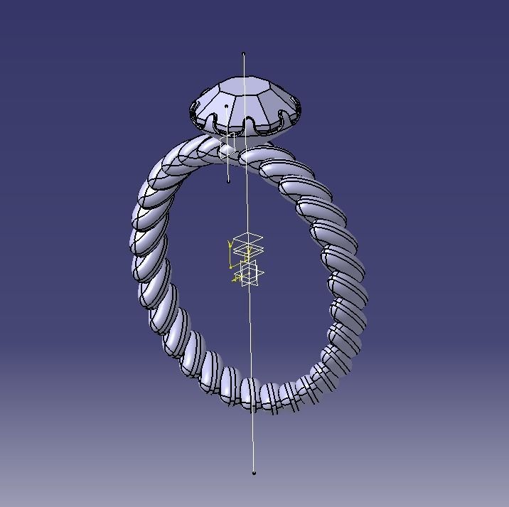 Finger Ring-01 3D print model_45