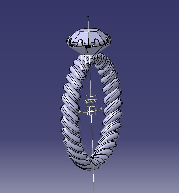 Finger Ring-01 3D print model_75