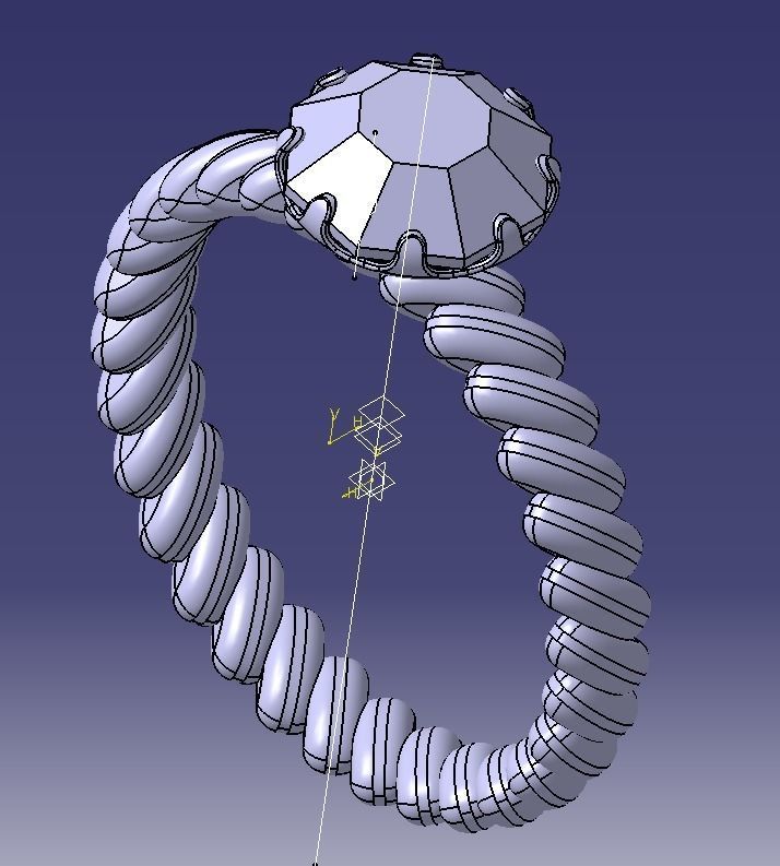 Finger Ring-01 3D print model_58