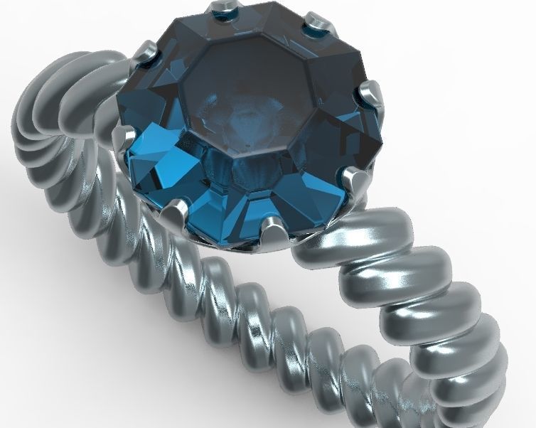 Finger Ring-01 3D print model_2