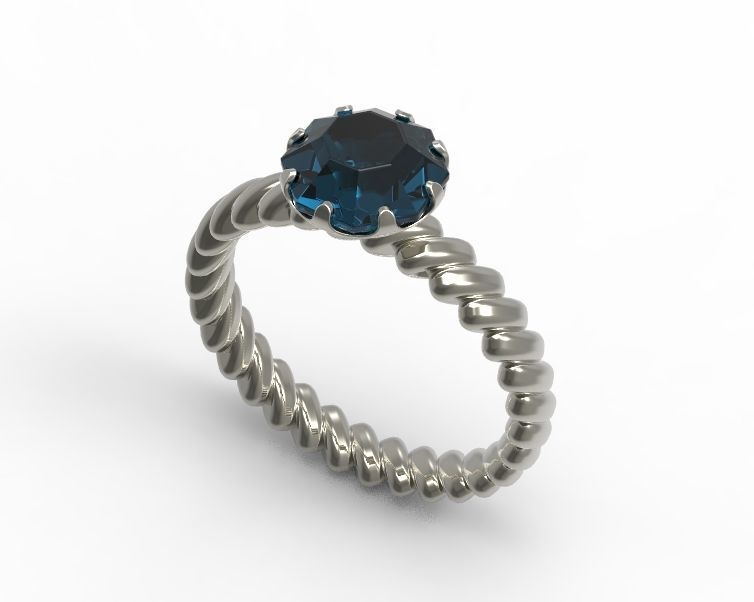 Finger Ring-01 3D print model_17