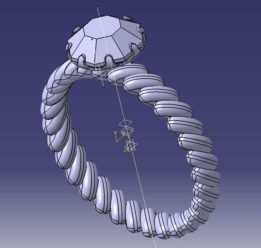 Finger Ring-01 3D print model_47