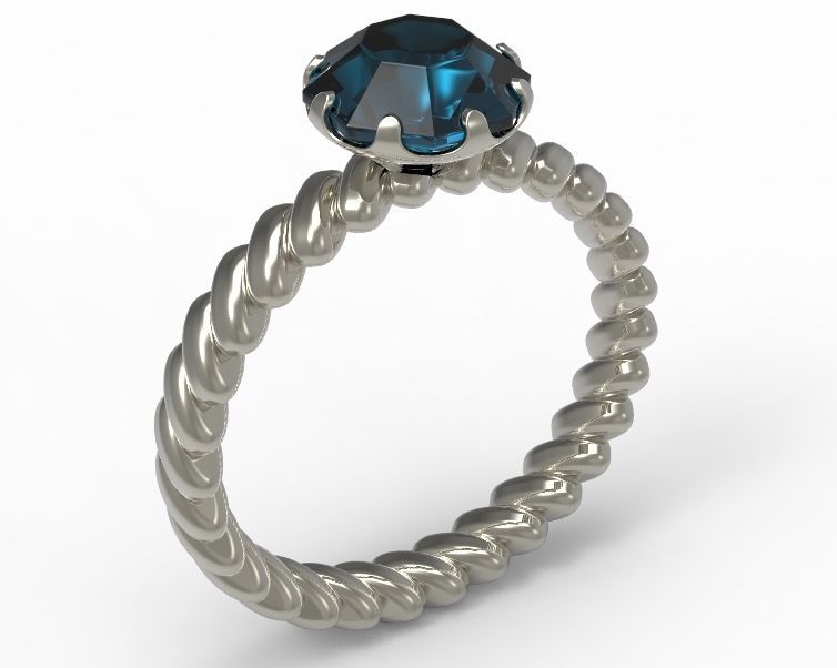 Finger Ring-01 3D print model_22