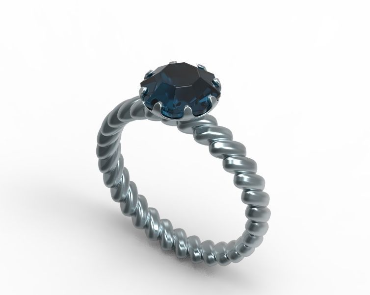 Finger Ring-01 3D print model_8