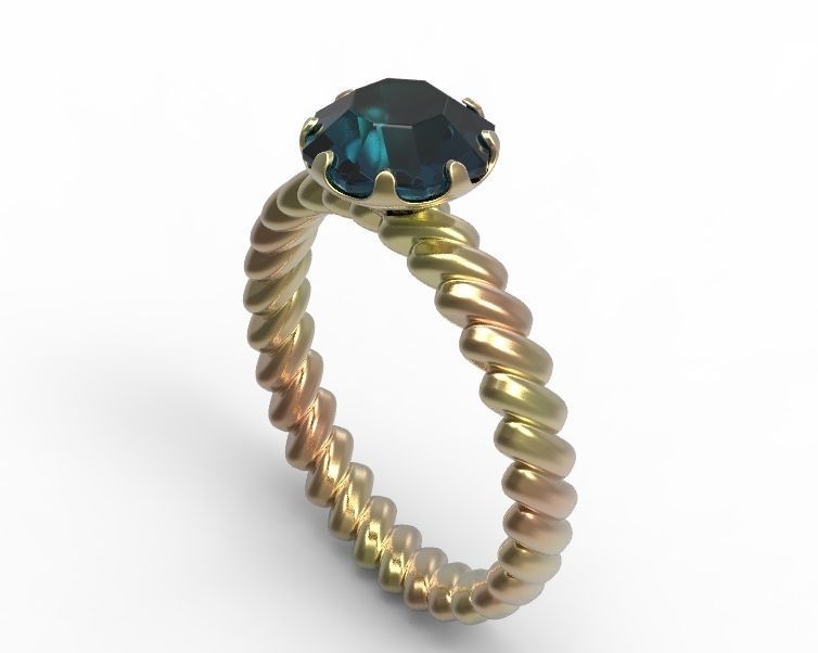 Finger Ring-01 3D print model_44