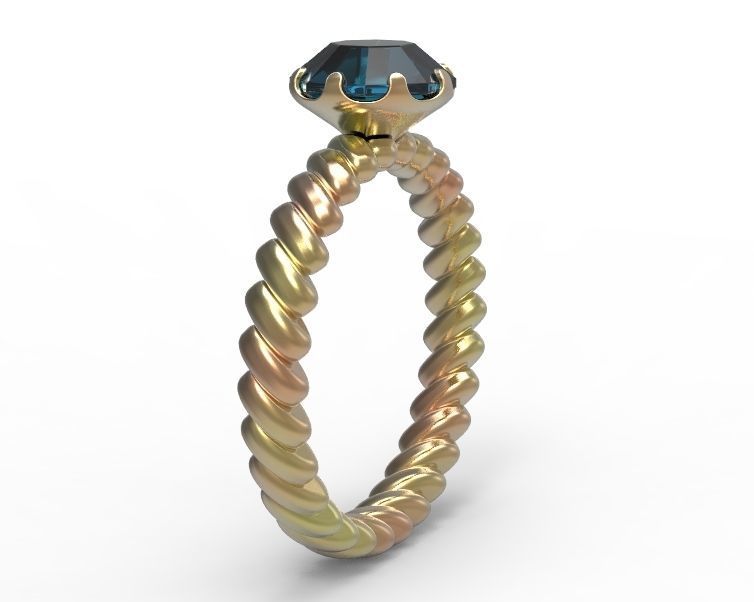 Finger Ring-01 3D print model_40