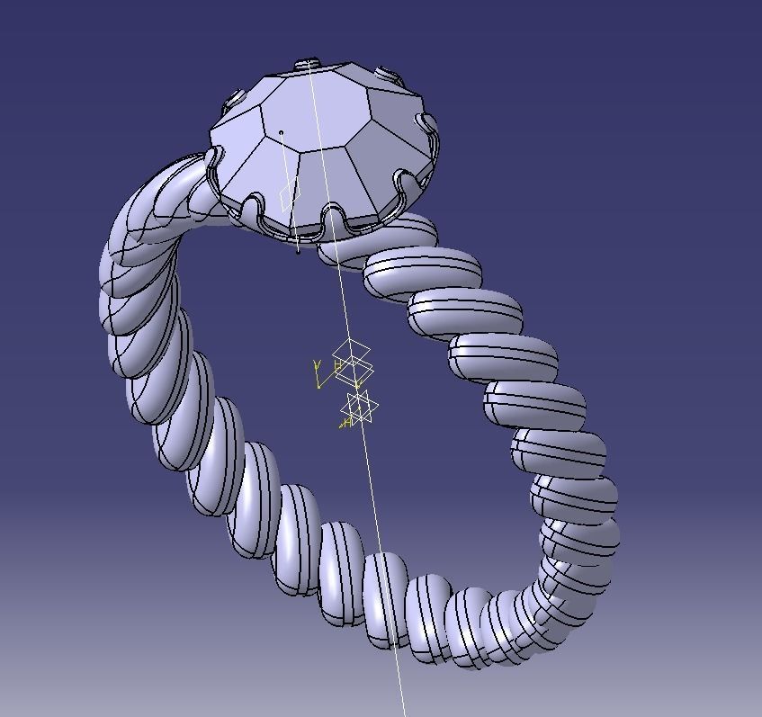 Finger Ring-01 3D print model_53