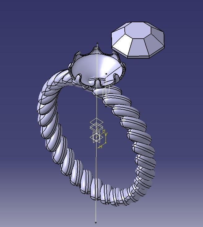 Finger Ring-01 3D print model_62