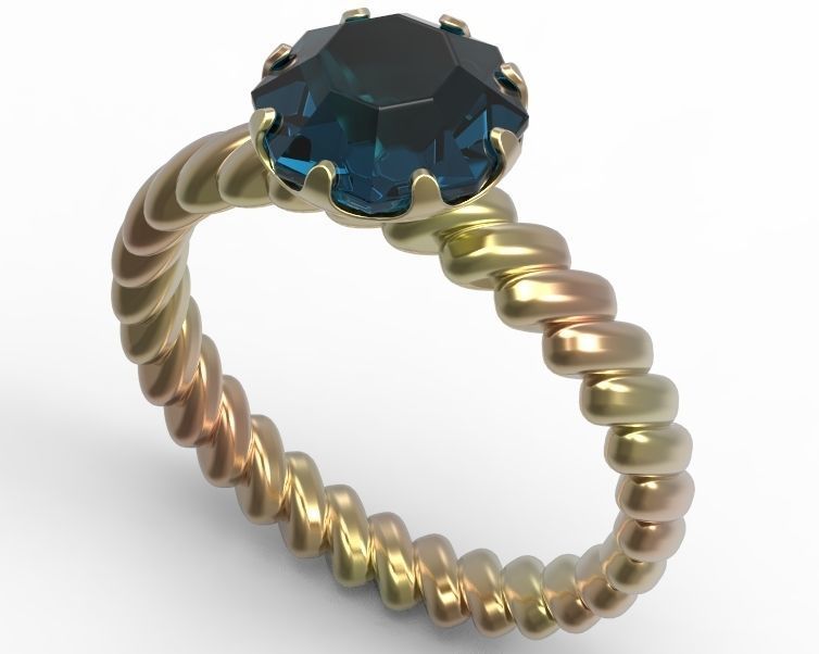 Finger Ring-01 3D print model_15