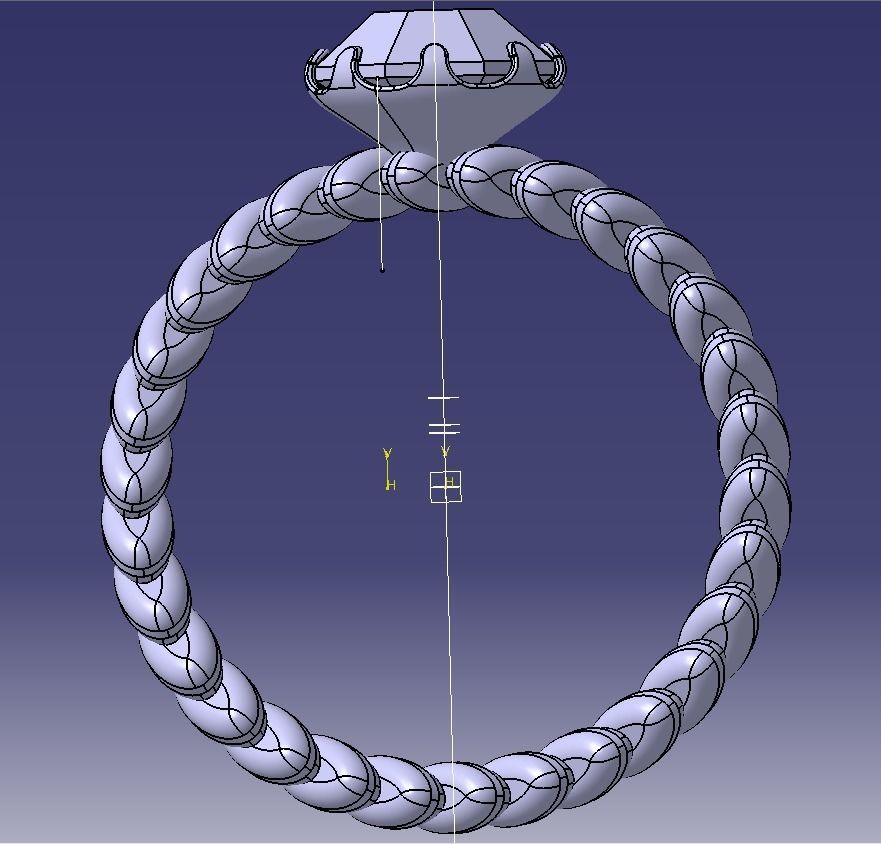 Finger Ring-01 3D print model_49