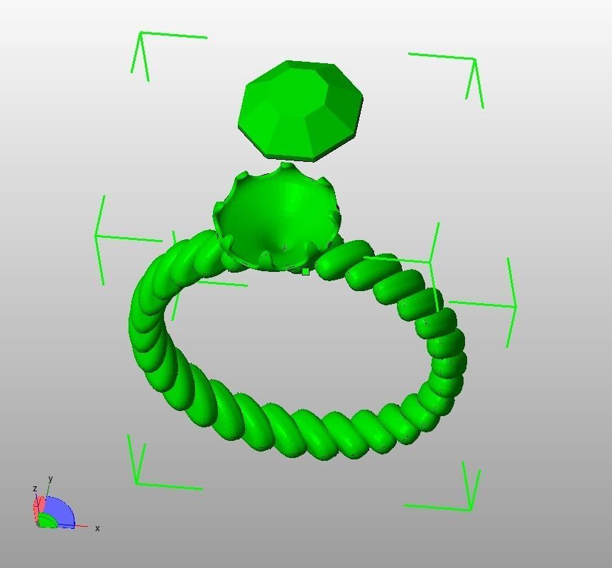Finger Ring-01 3D print model_73