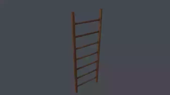 Wood ladder 3D Model