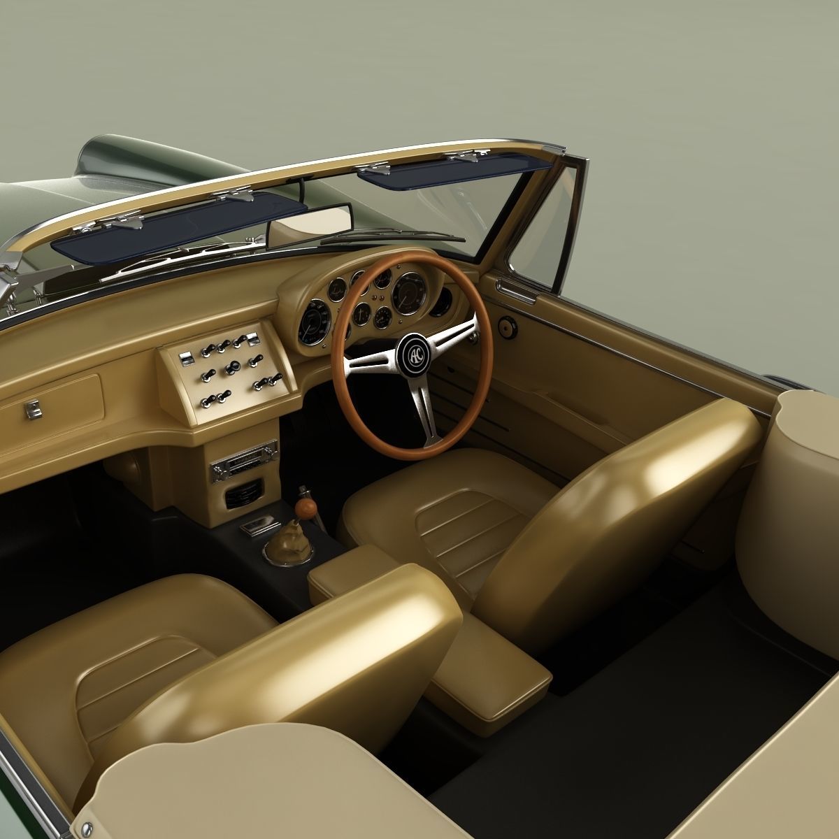 AC 428 Convertible 3D model_8
