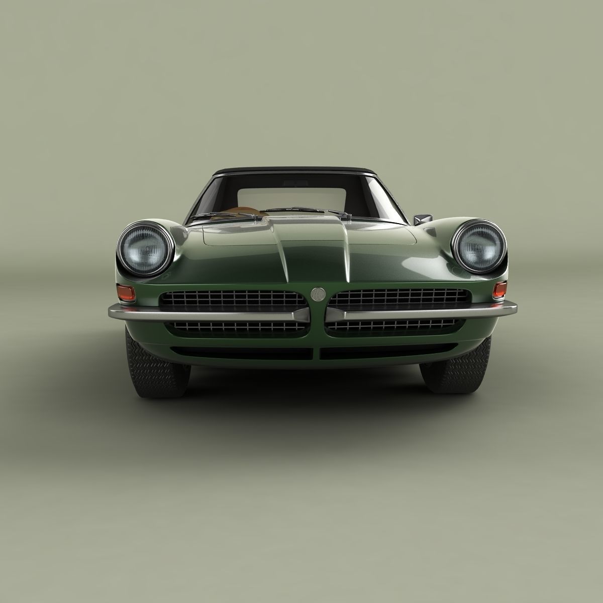 AC 428 Convertible 3D model_4
