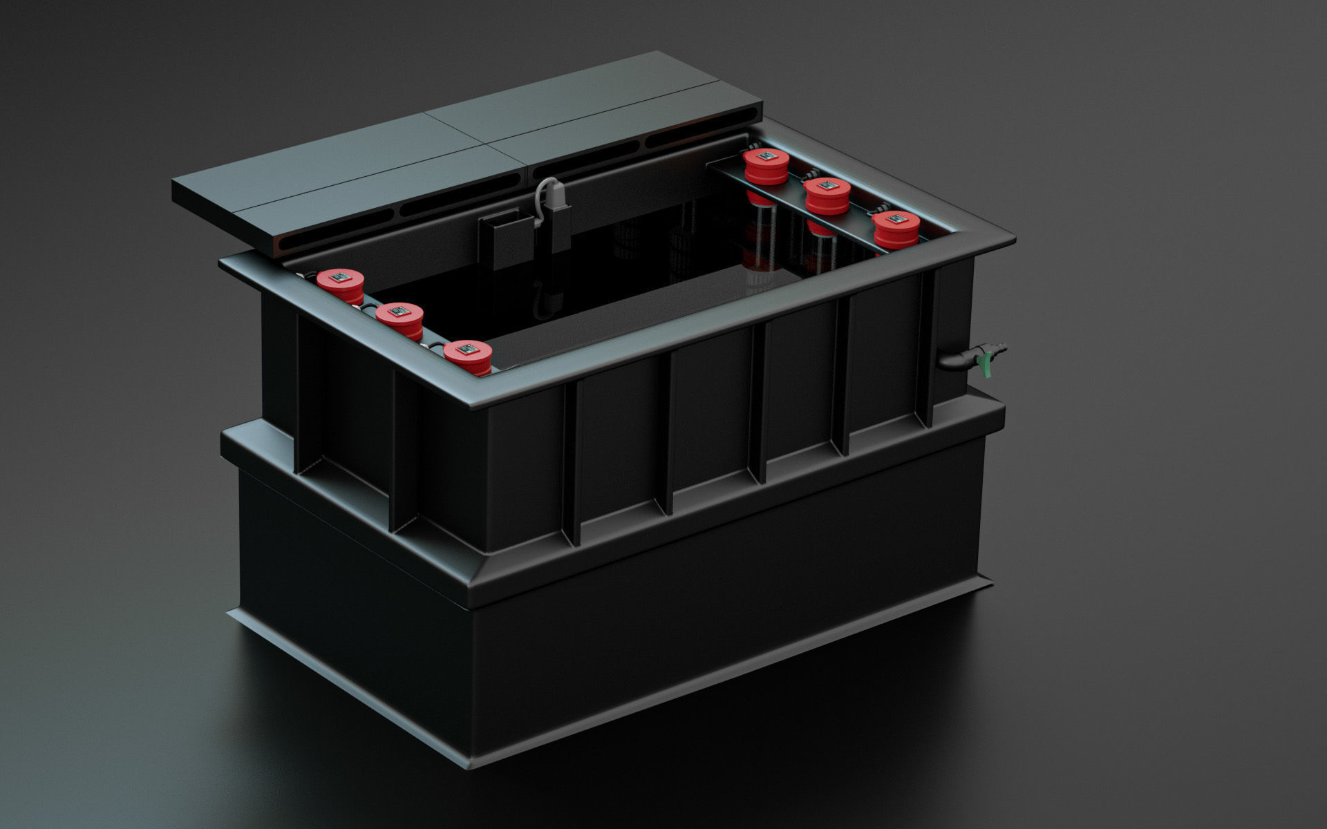 industrial bathroom 3D model_1