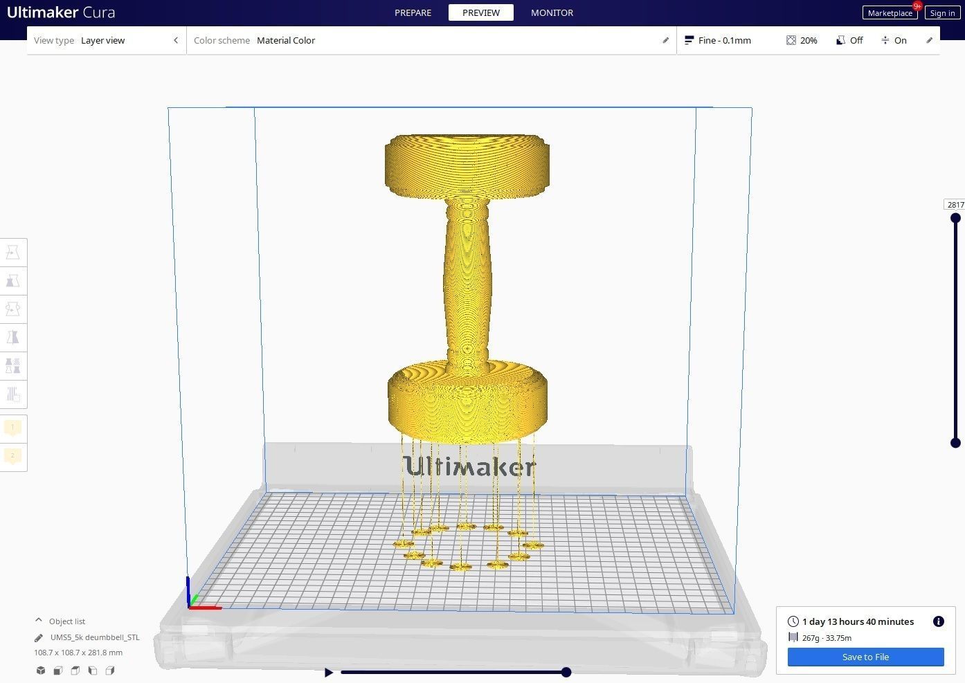5 kg dumbbell - 3d model print 3D print model_7
