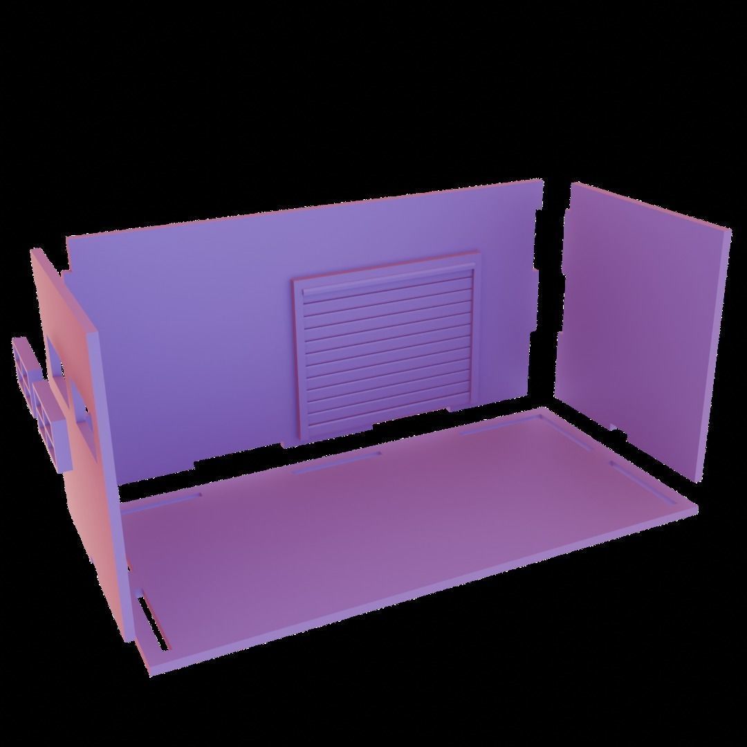 1-64 SCALE GARAGE WITH SHUTTER 3D print model_4