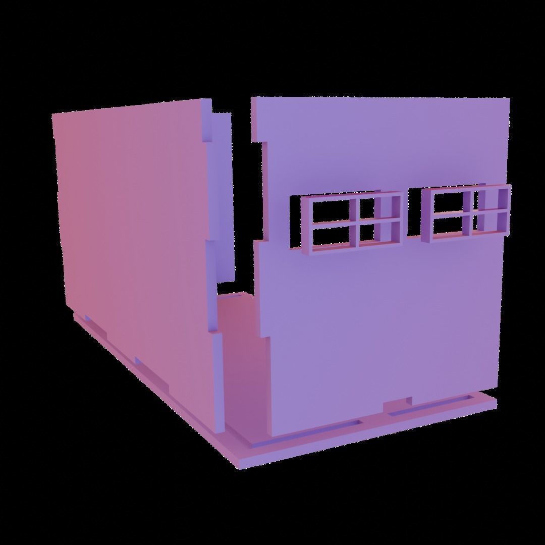 1-64 SCALE GARAGE WITH SHUTTER 3D print model_6