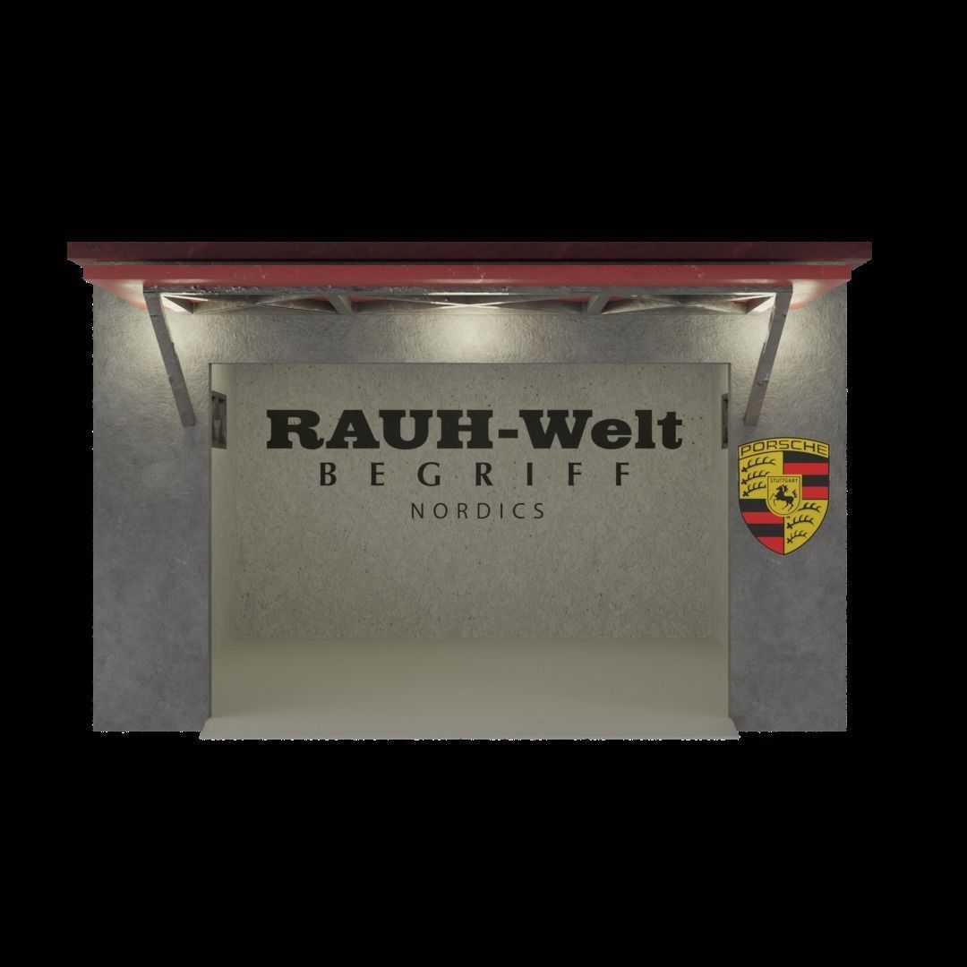 GARAGE WITH CANOPY SCALE 1-64 3D print model_2