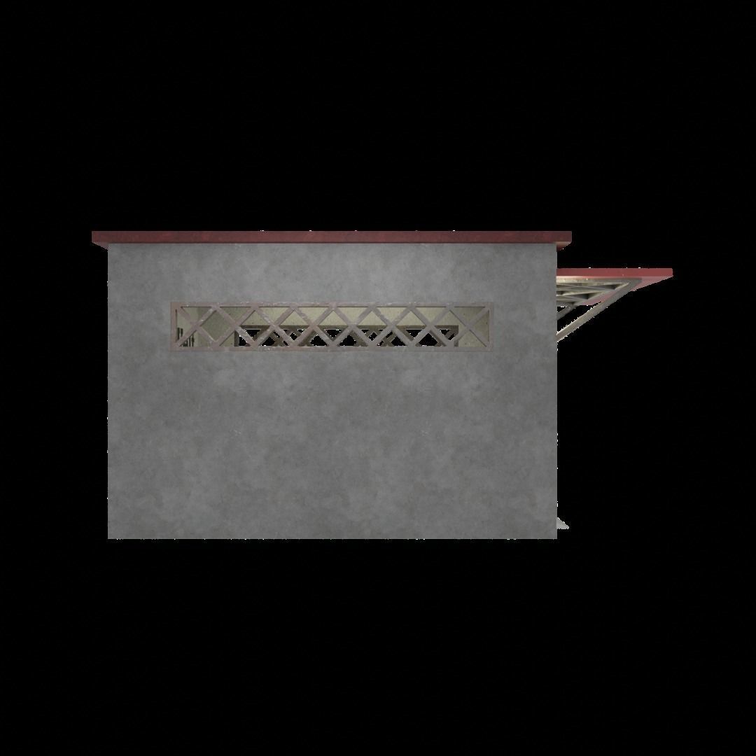 GARAGE WITH CANOPY SCALE 1-64 3D print model_4