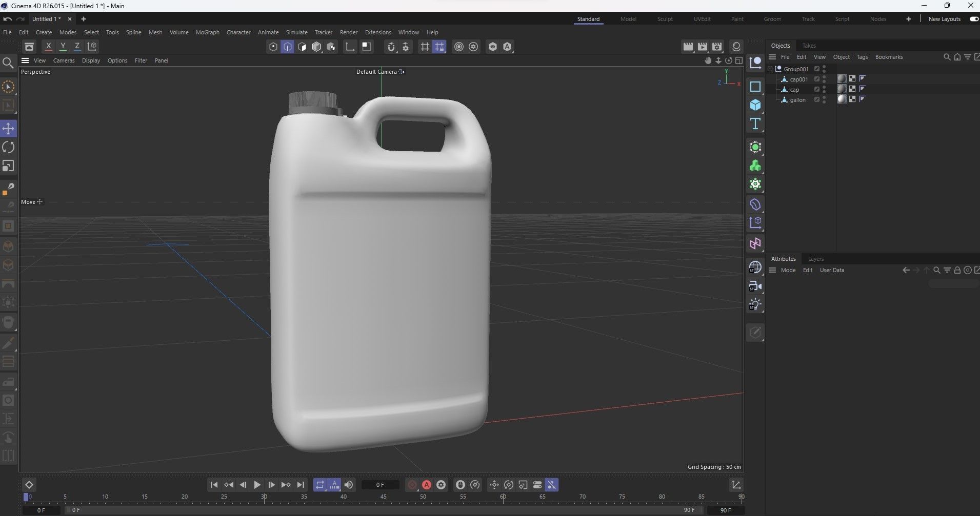 Plastic Gallon 3D model_16