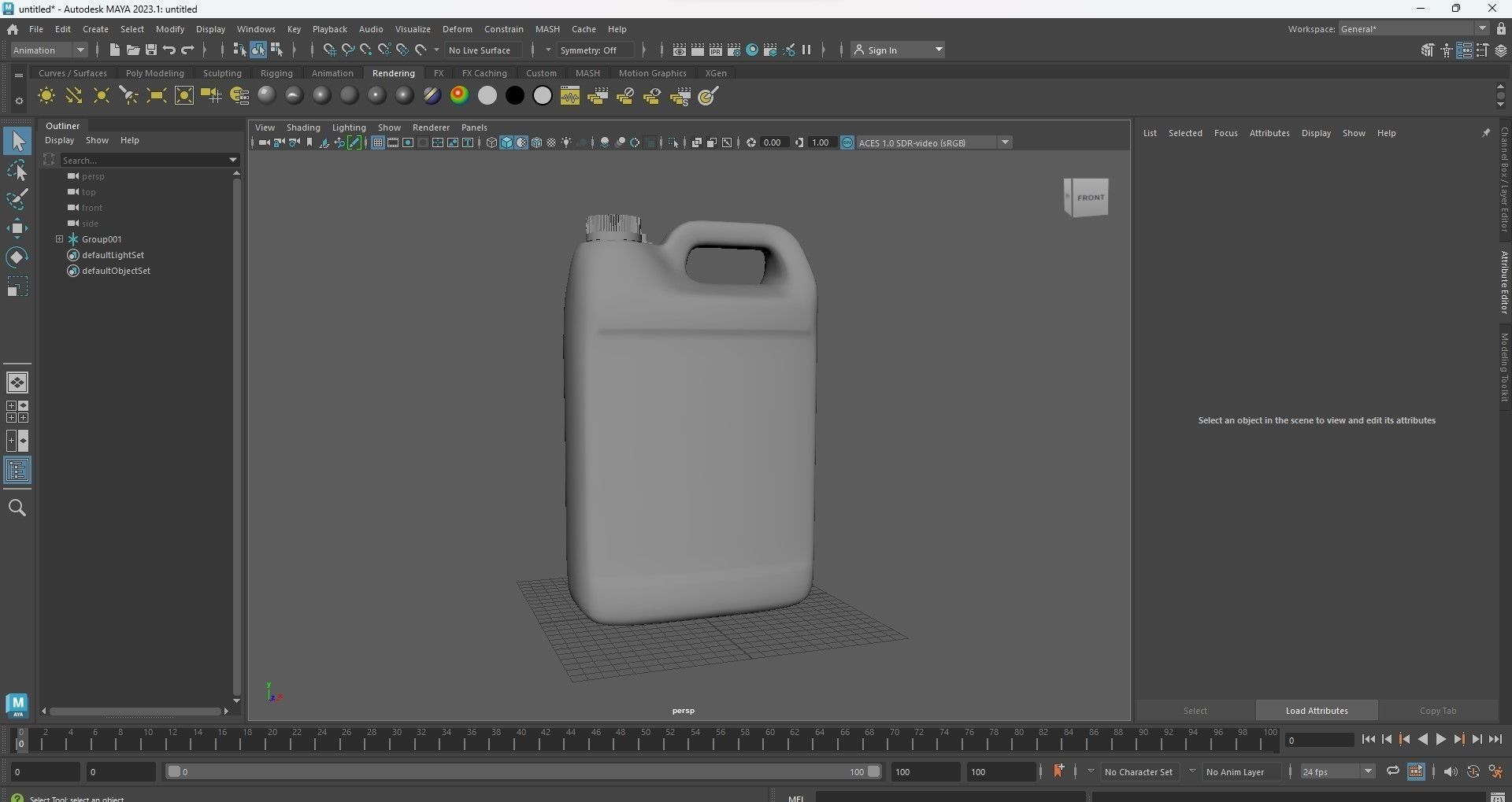 Plastic Gallon 3D model_20