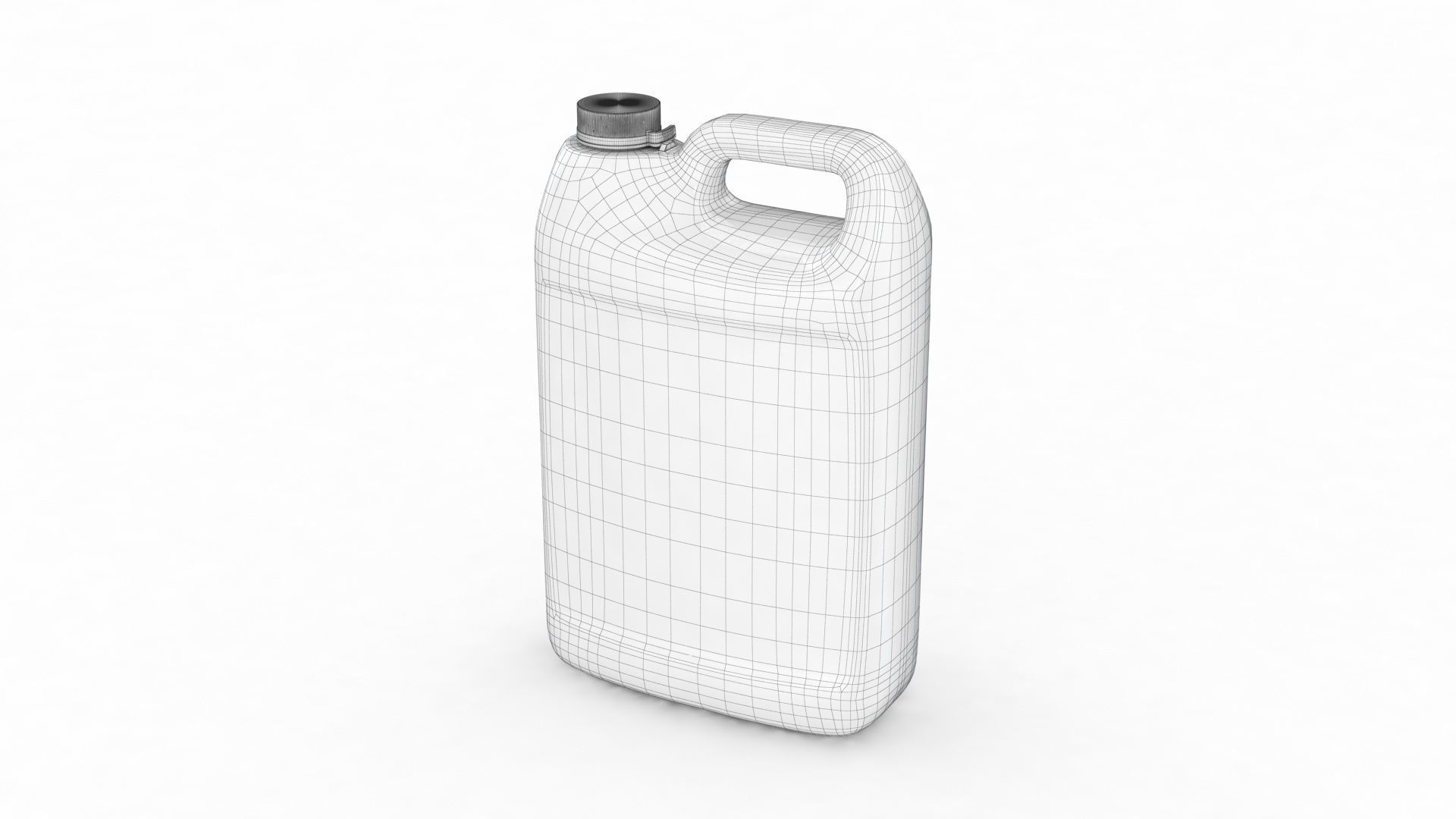 Plastic Gallon 3D model_13