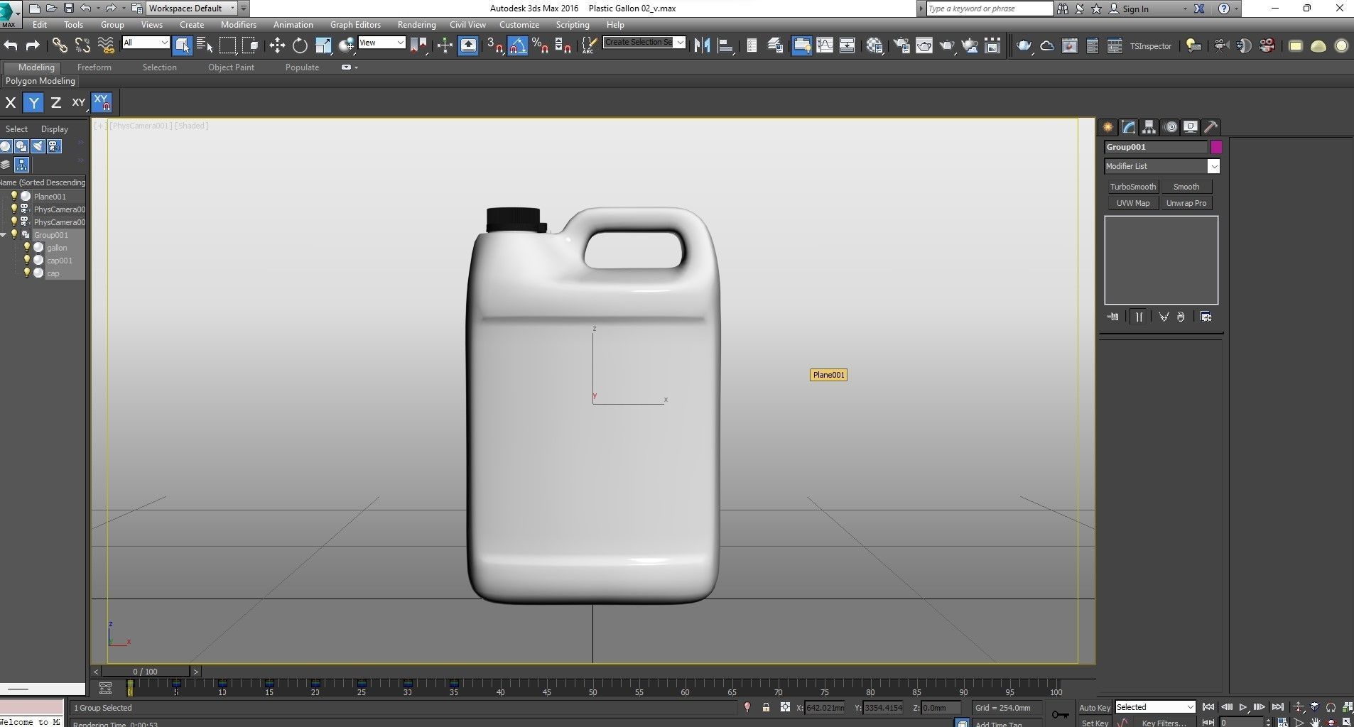 Plastic Gallon 3D model_19