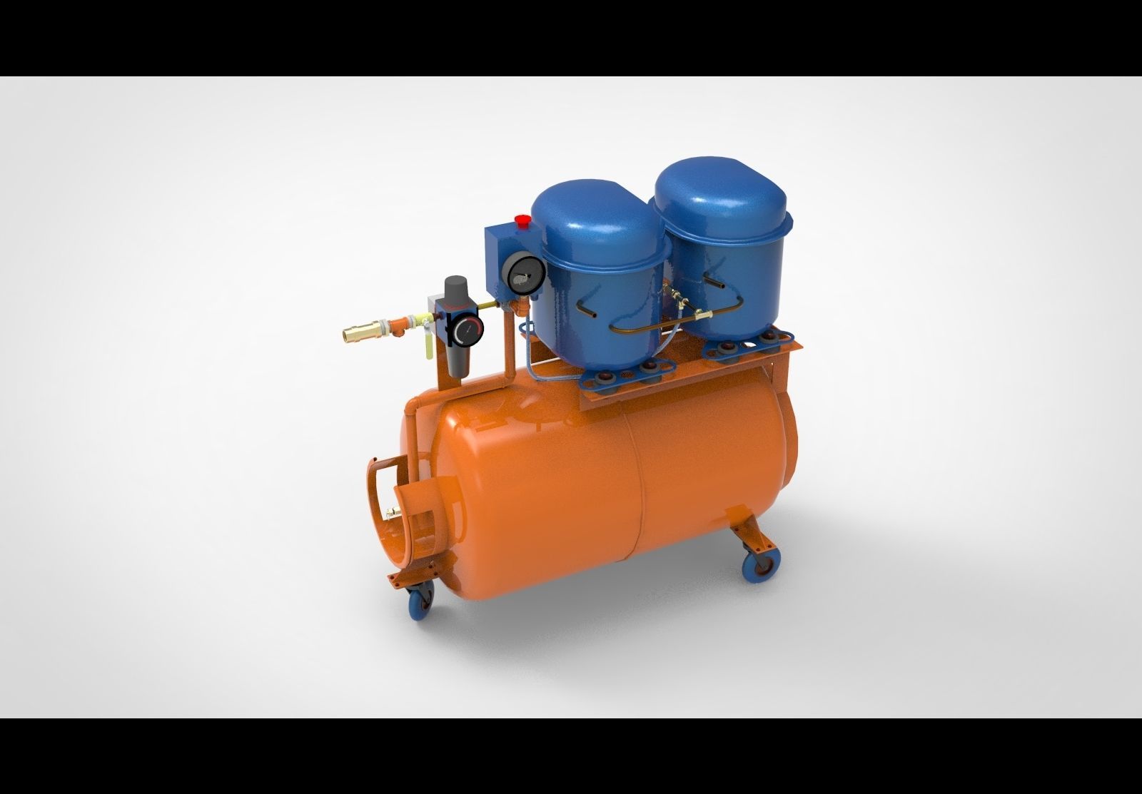 Air compressor type AA 3D model_3