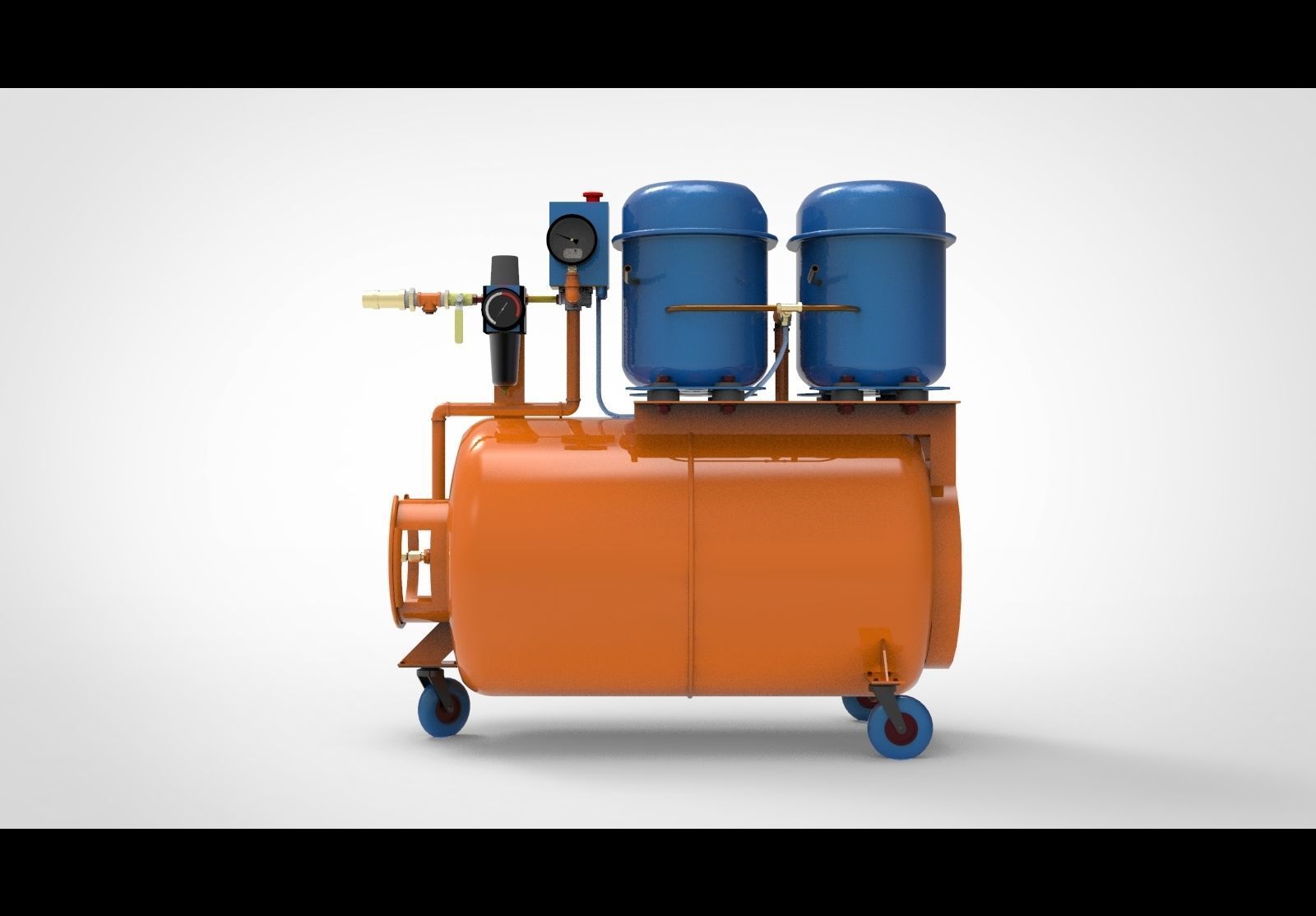 Air compressor type AA 3D model_4