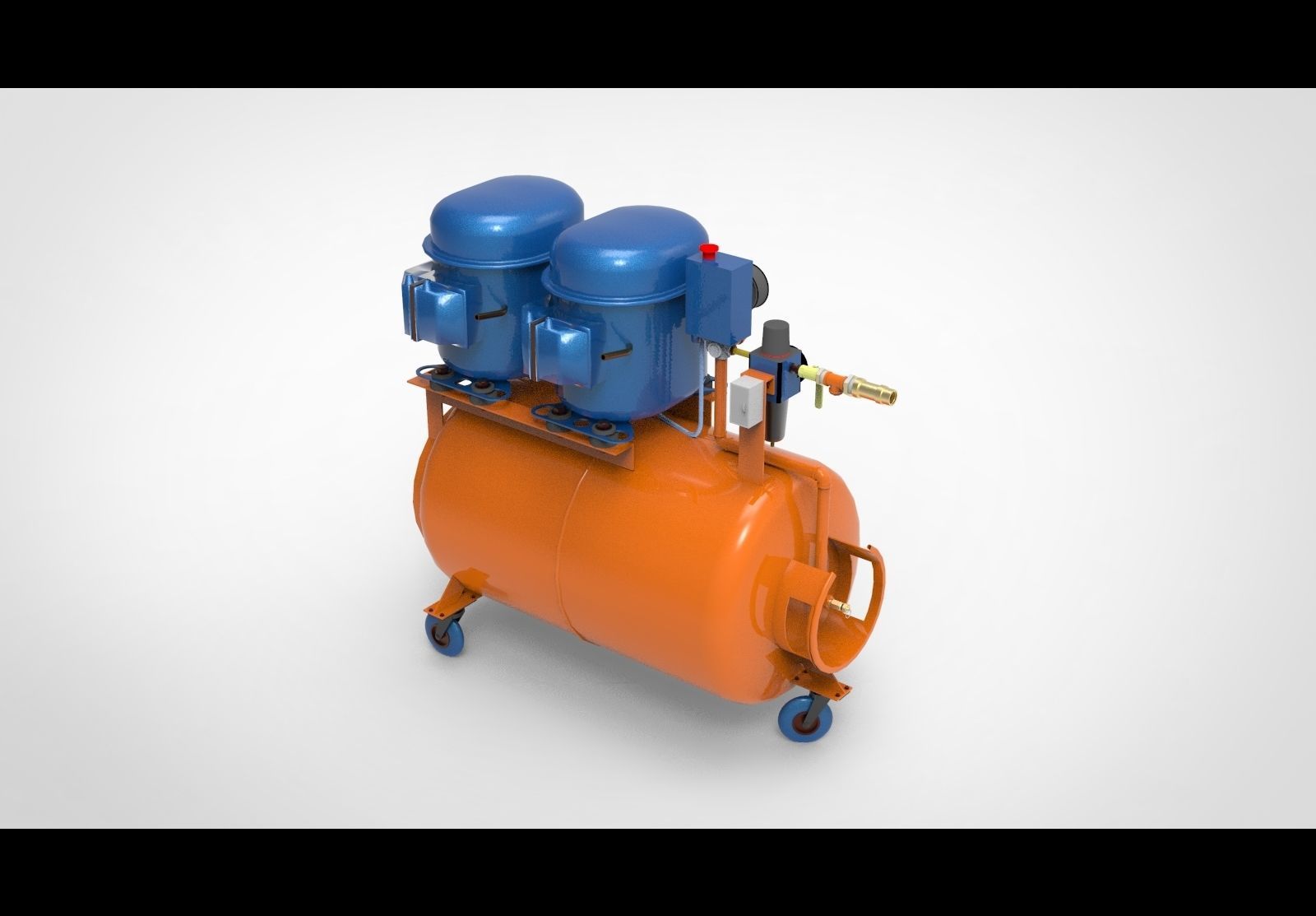 Air compressor type AA 3D model_6