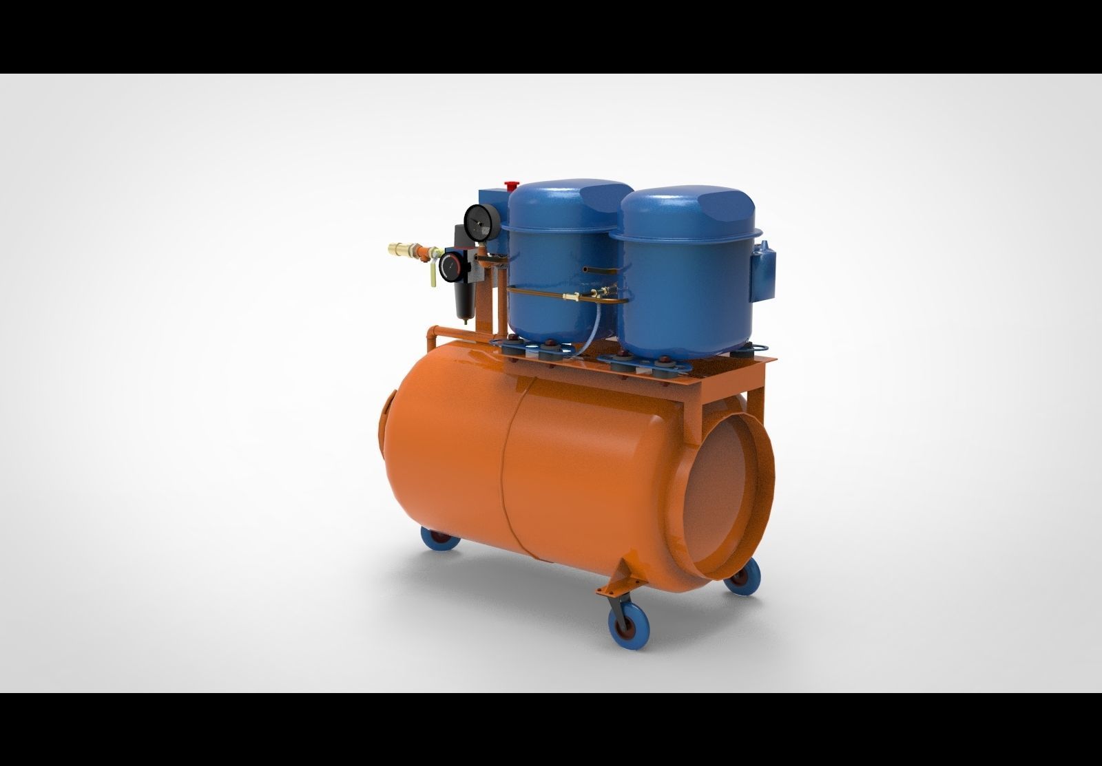 Air compressor type AA 3D model_5