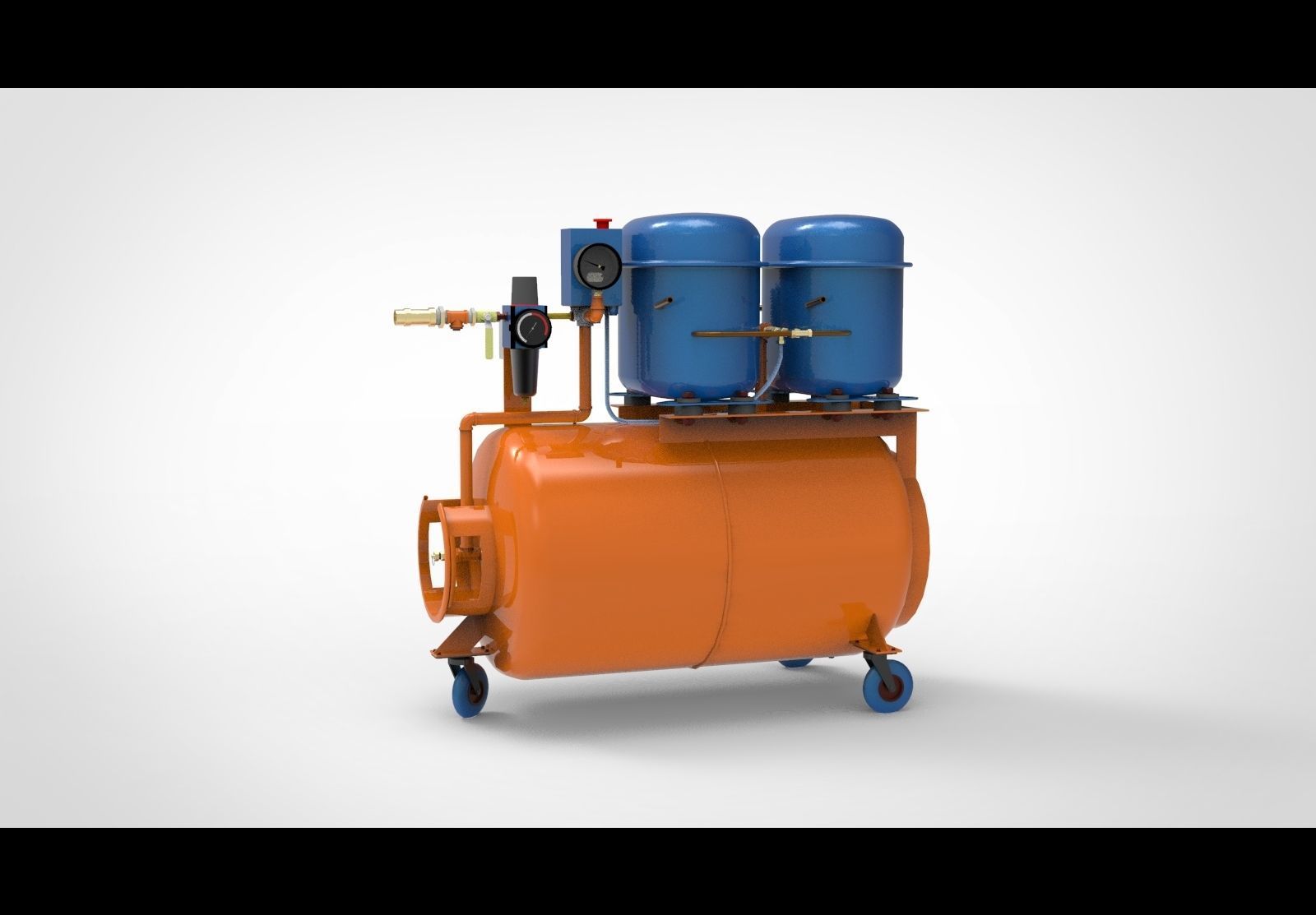 Air compressor type AA 3D model_1