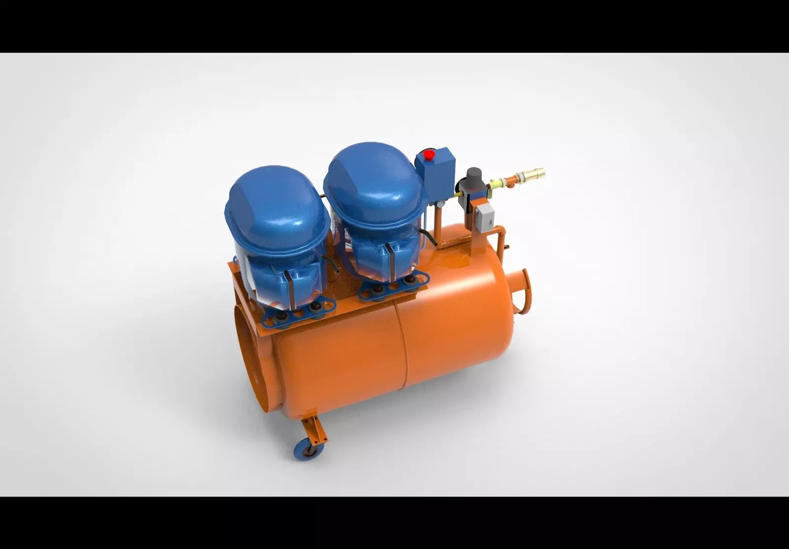 Air compressor type AA 3D model_0
