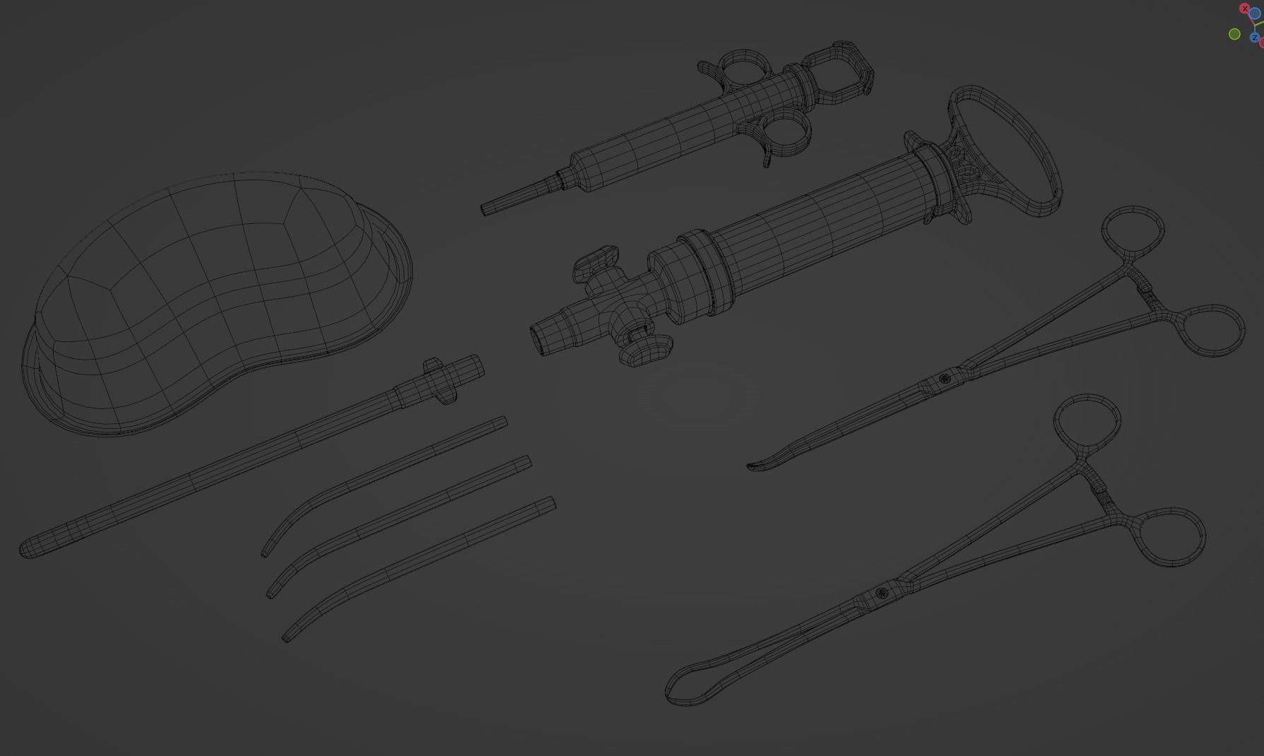 Aspiration-Kit Assets for uterine cavity evacuation 3D model_4