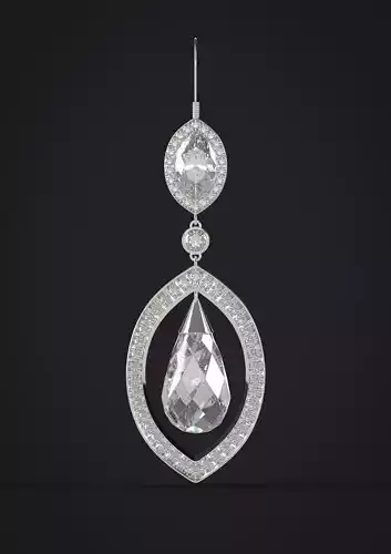 ACCESSORIES earing 008 FOR FV2 AVATAR 3D CLO MARVELOUS 3D model