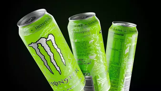 Monster energy Ultra Paradise 3D Model PBR 3D model 3D model