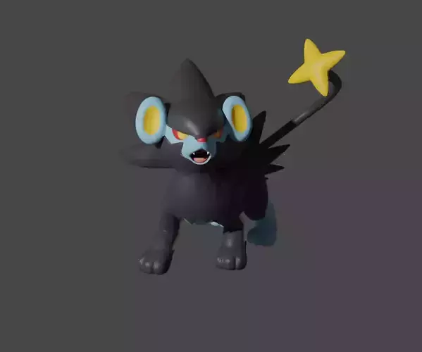Luxray pokemon 3D print model 3D print model