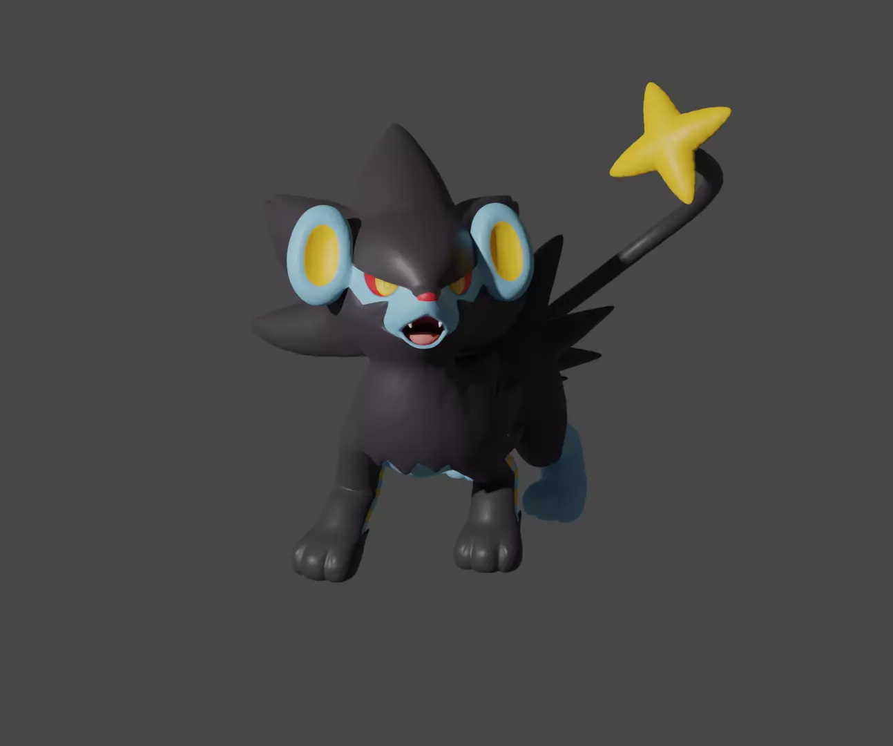 Luxray pokemon 3D print model 3D print model_0