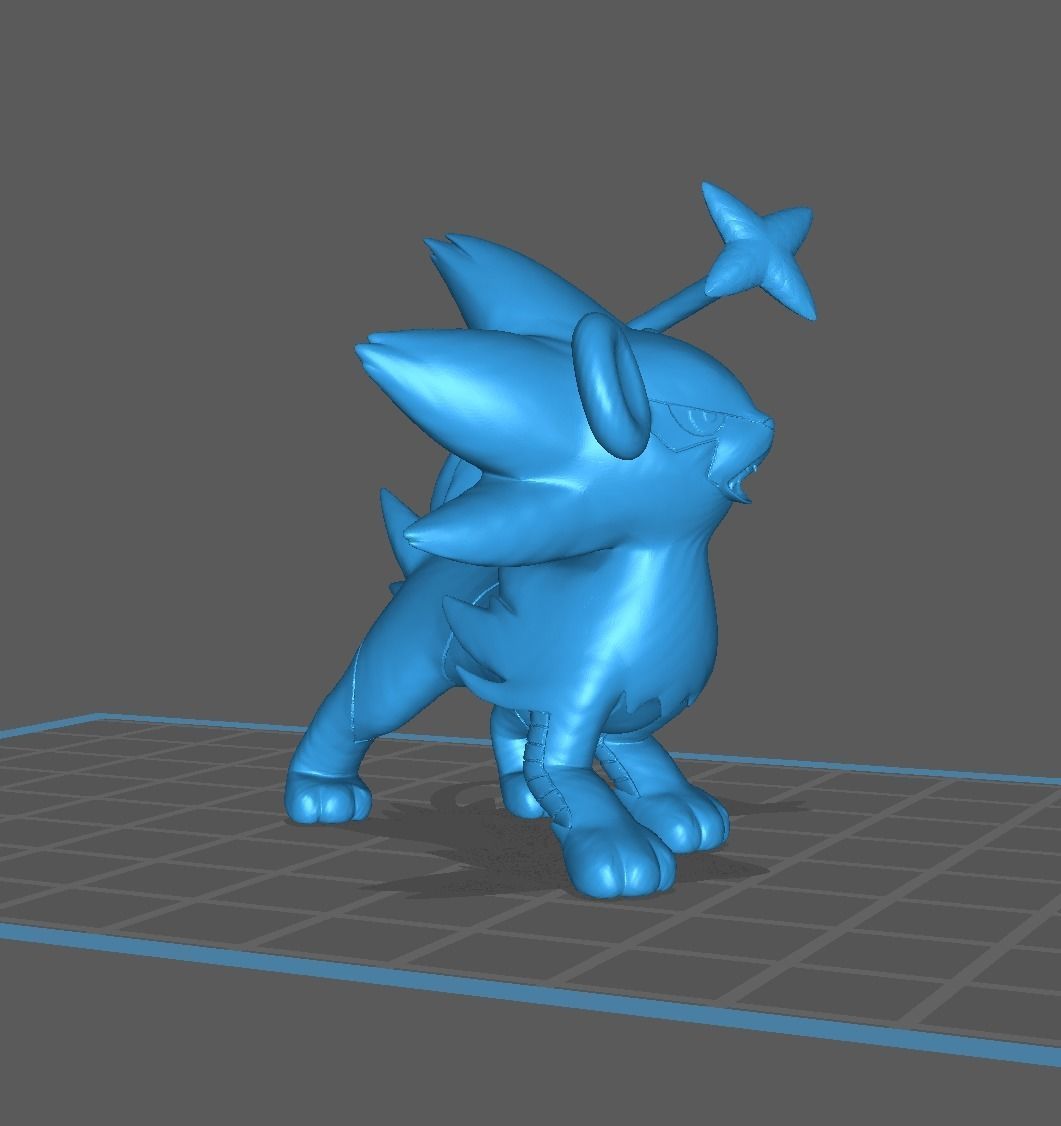 Luxray pokemon 3D print model 3D print model_8