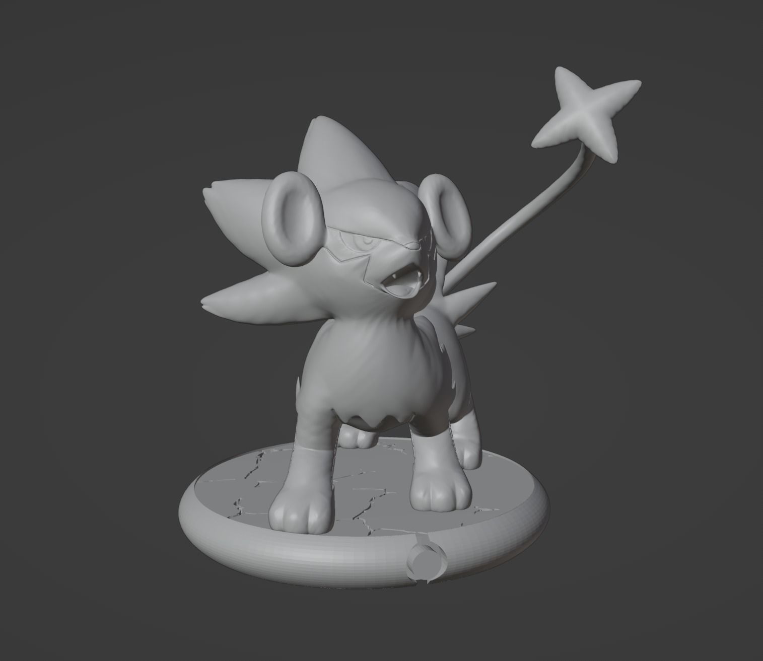 Luxray pokemon 3D print model 3D print model_4
