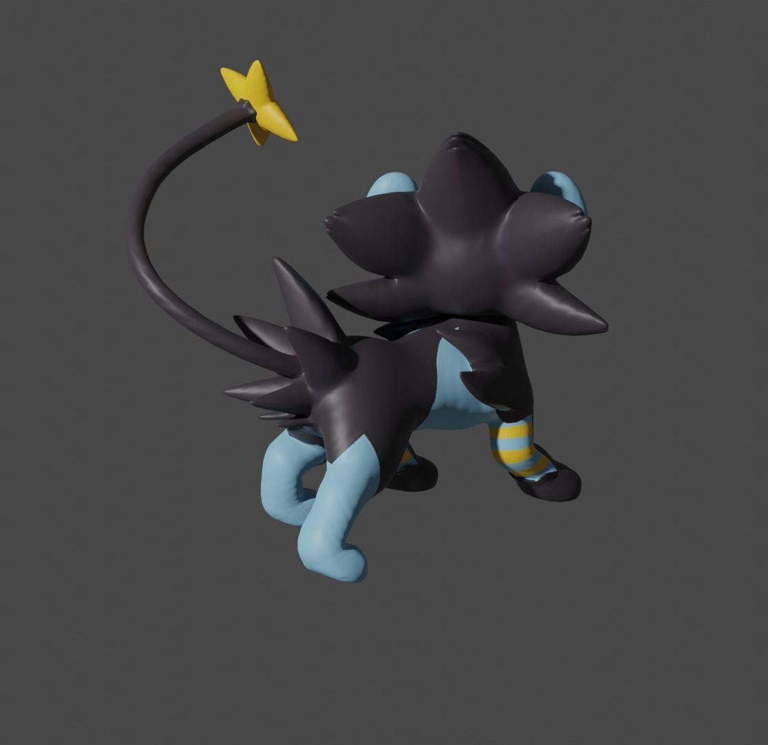 Luxray pokemon 3D print model 3D print model_2