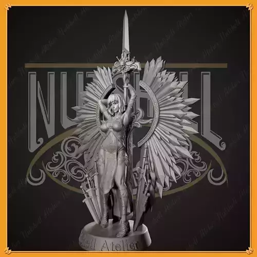 NUTSHELL ATELIER - SWORD KEEPER - NSFW - STATUE VERSION 3D print model