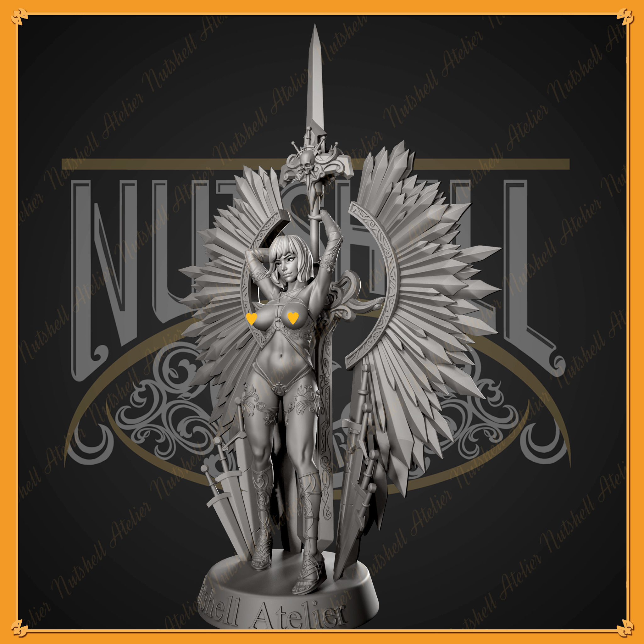 NUTSHELL ATELIER - SWORD KEEPER - NSFW - STATUE VERSION 3D print model_1