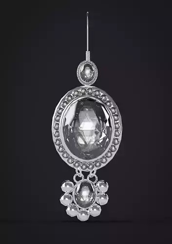 ACCESSORIES earing 010 FOR FV2 AVATAR 3D CLO MARVELOUS 3D model